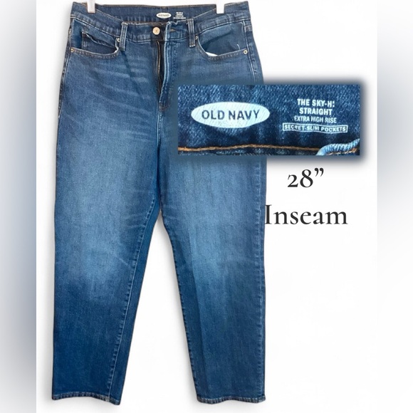 LOT OF 7!! Old Navy sz 12 (short - 28” inseam) Jeans EUC Denim - Picture 13 of 14